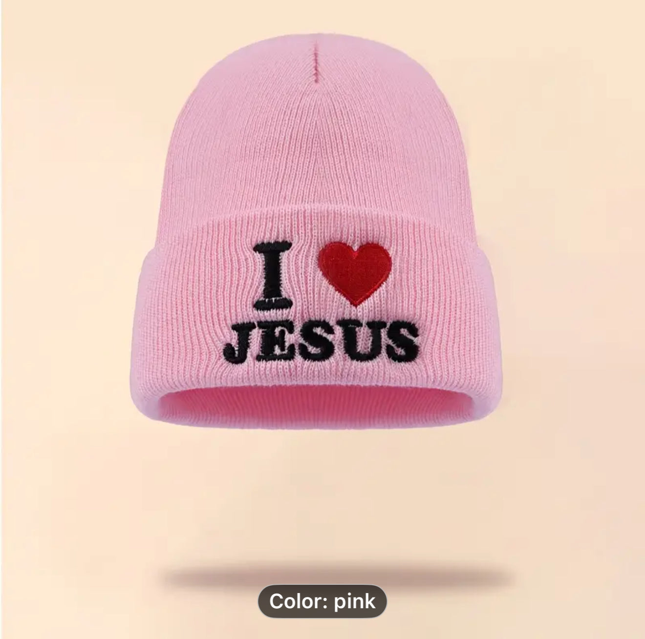 I Love Jesus Beanie