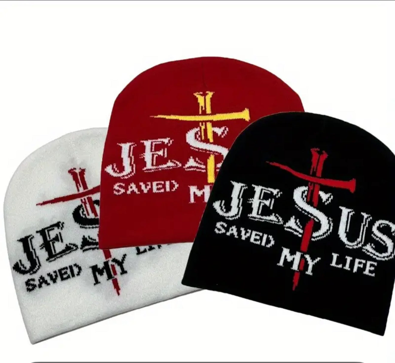 Jesus Saved My Life Beanie