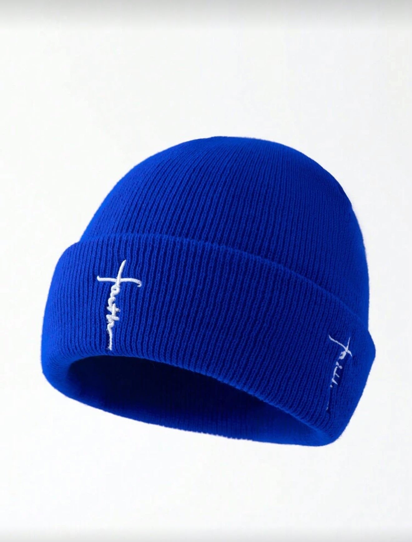 Faith embroidered beanie