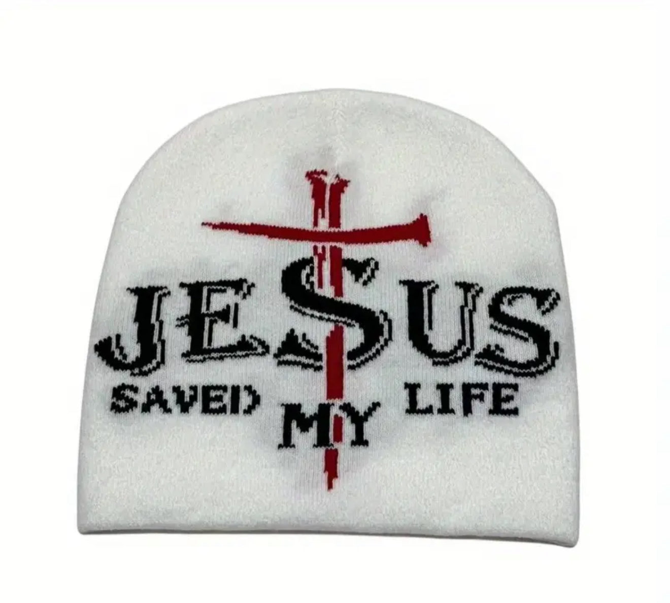 Jesus Saved My Life Beanie