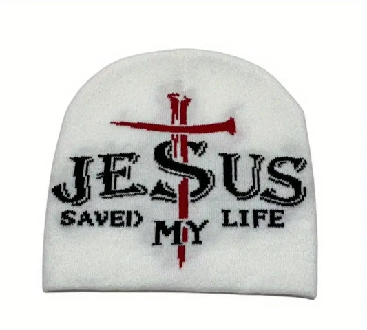Jesus Saved My Life Beanie