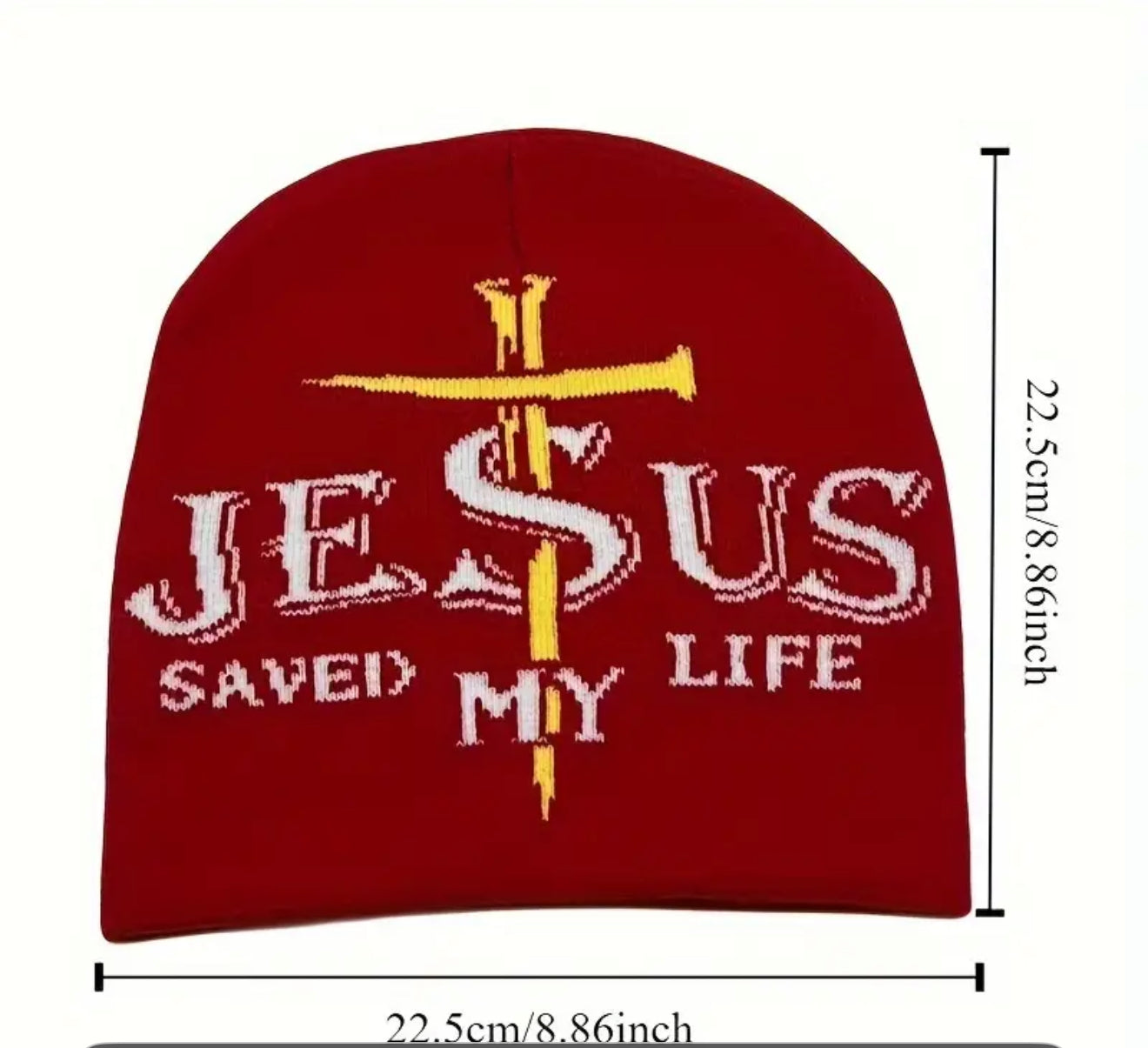 Jesus Saved My Life Beanie