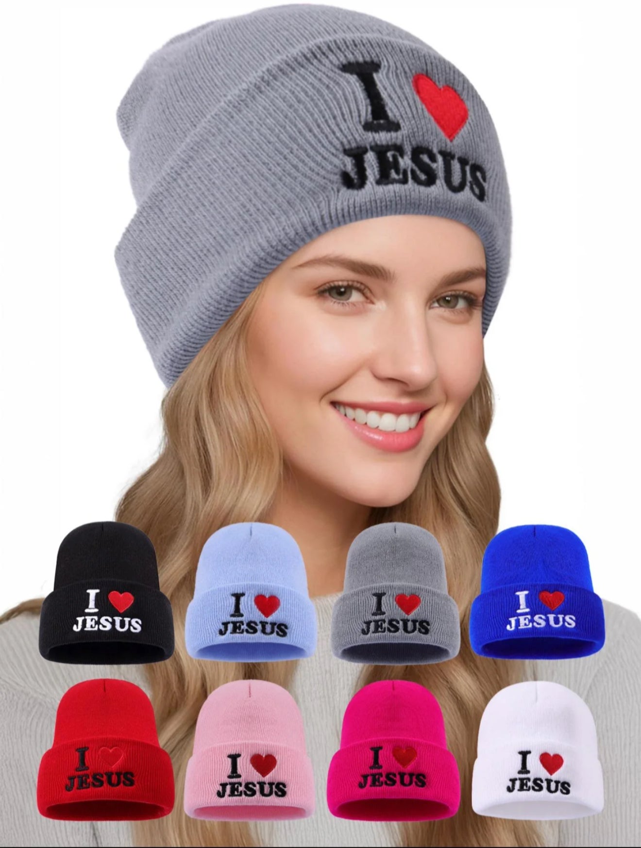 I Love Jesus Beanie