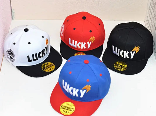Girls Boys Hip Hop LUCKY Cap Ages 3-8 years
