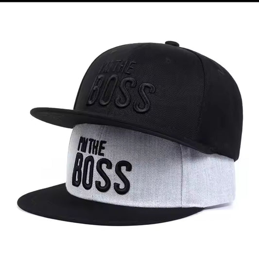 I'M THE BOSS Letter Embroidery HipHop Cap