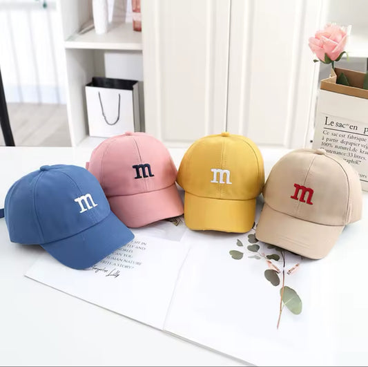 Solid Color Letter Baby Baseball Cap